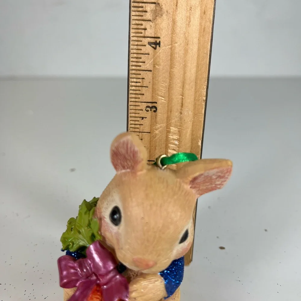 DANBURY MINT BABY BUNNY RABBIT Baby Animals Collection‎ CHRISTMAS ORNAMENT